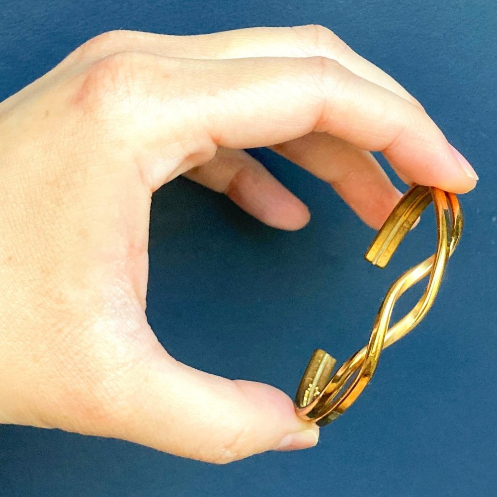Double Helix Cuff Bracelet by Sergio Lub